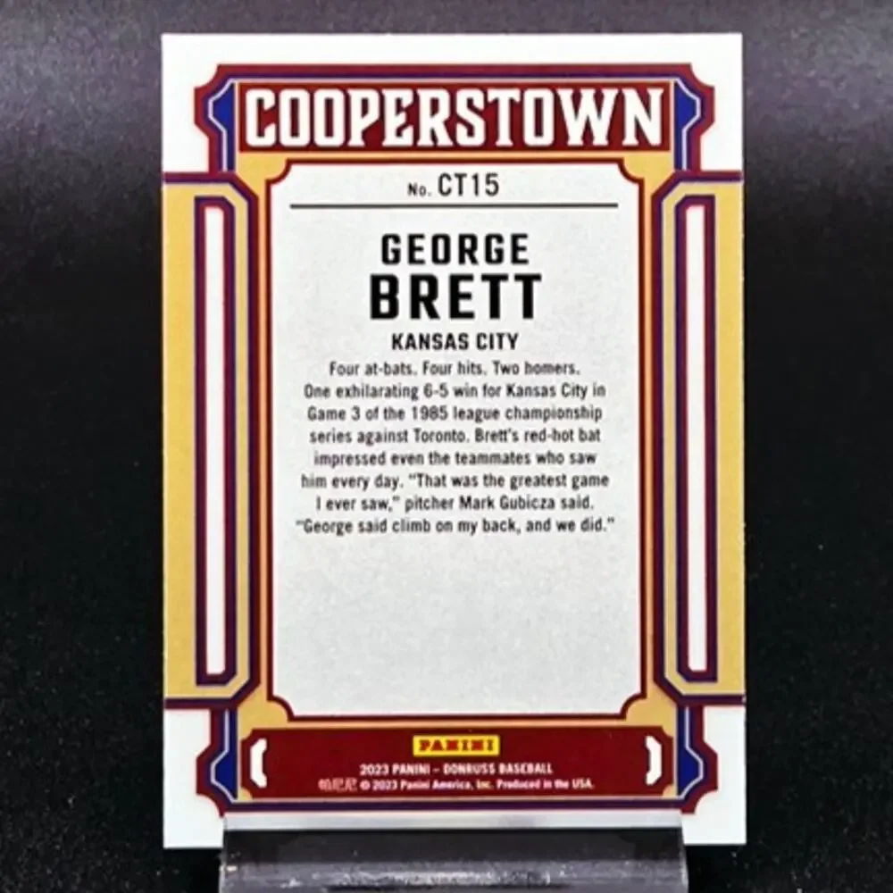 George Brett Mr. 3000 Cooperstown Rapture Pink Ice Prizm Kansas City Royals Star